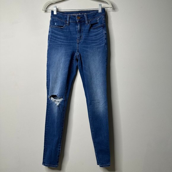 American Eagle Outfitters Denim - American Eagle Blue Hi-Rise Jegging Jeans Women's 2 Regular